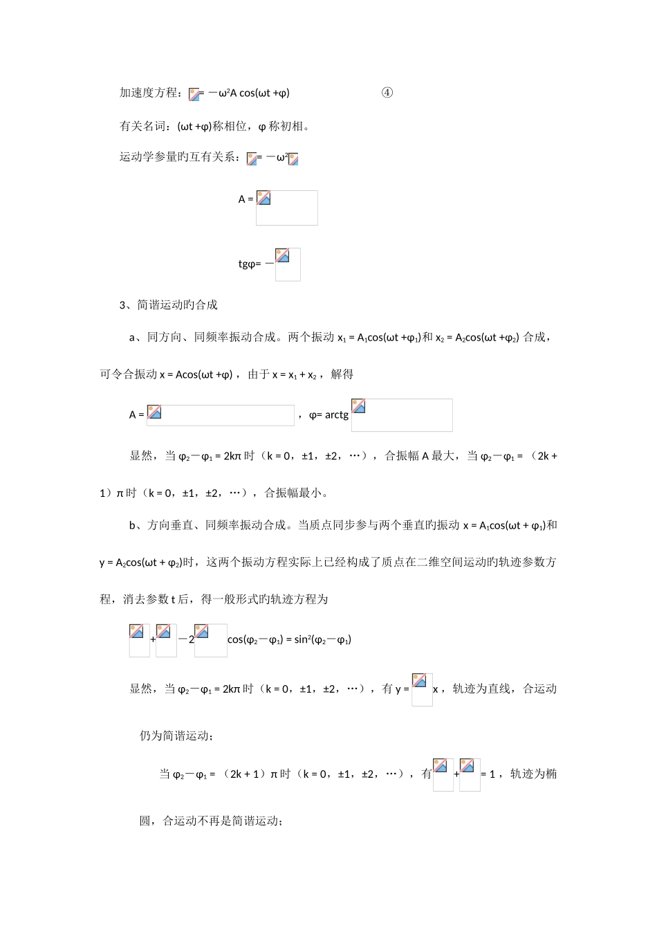 2025年高中物理自主招生教程振动和波_第2页