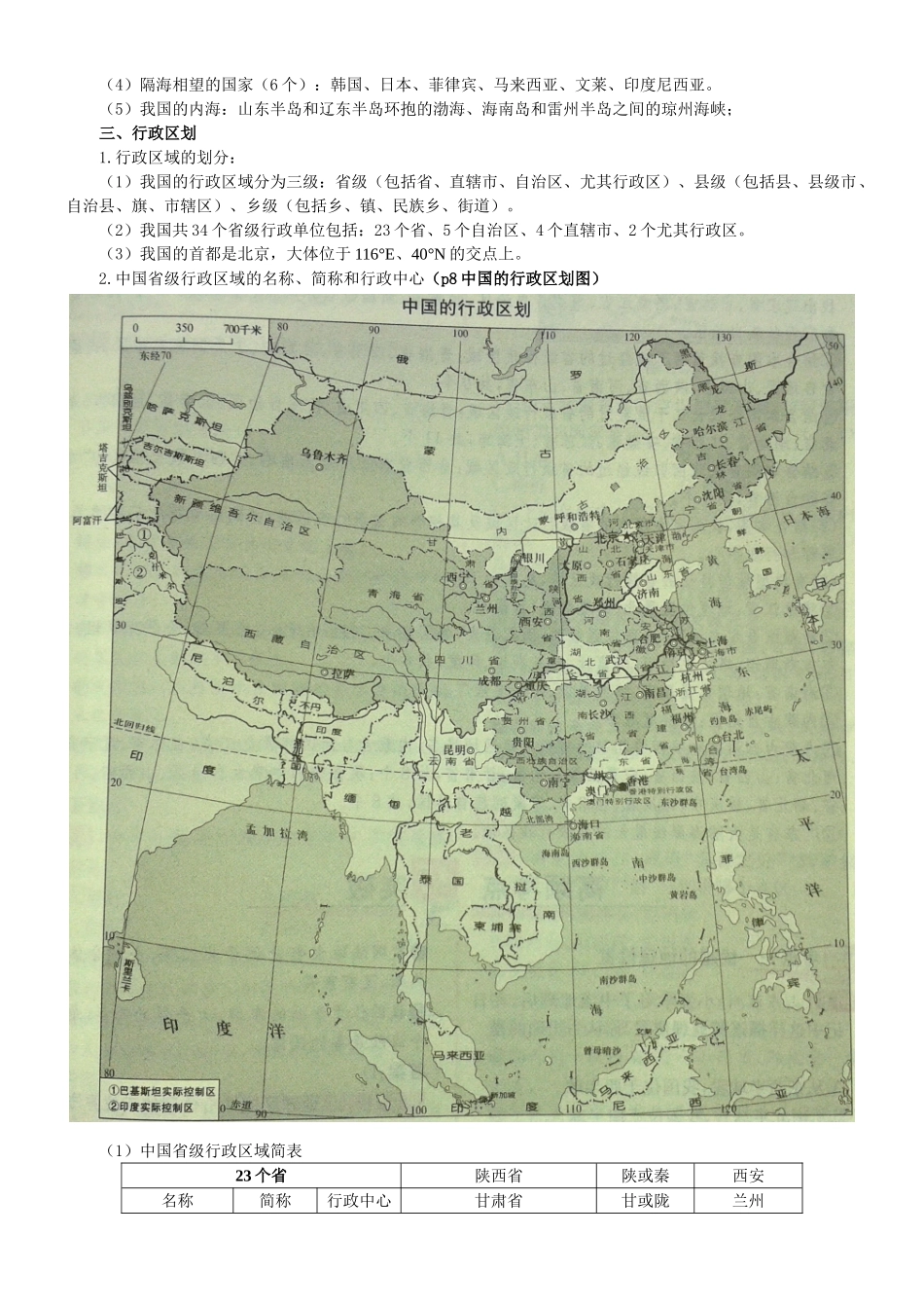 2025年商务星球版八年级上册地理知识点_第2页