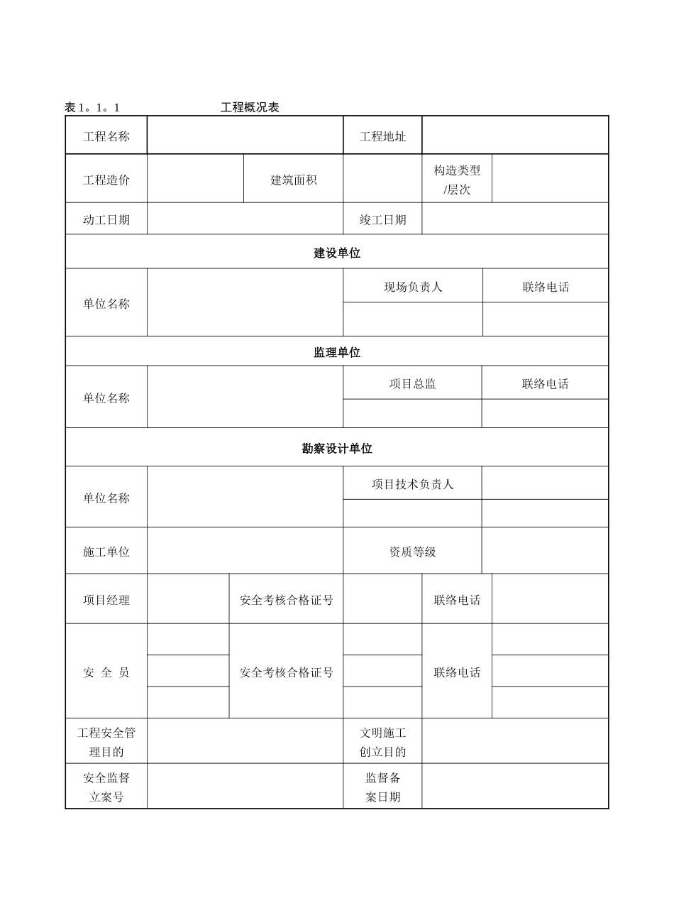 2025年施工管理建筑施工企业全套表格记录_第2页