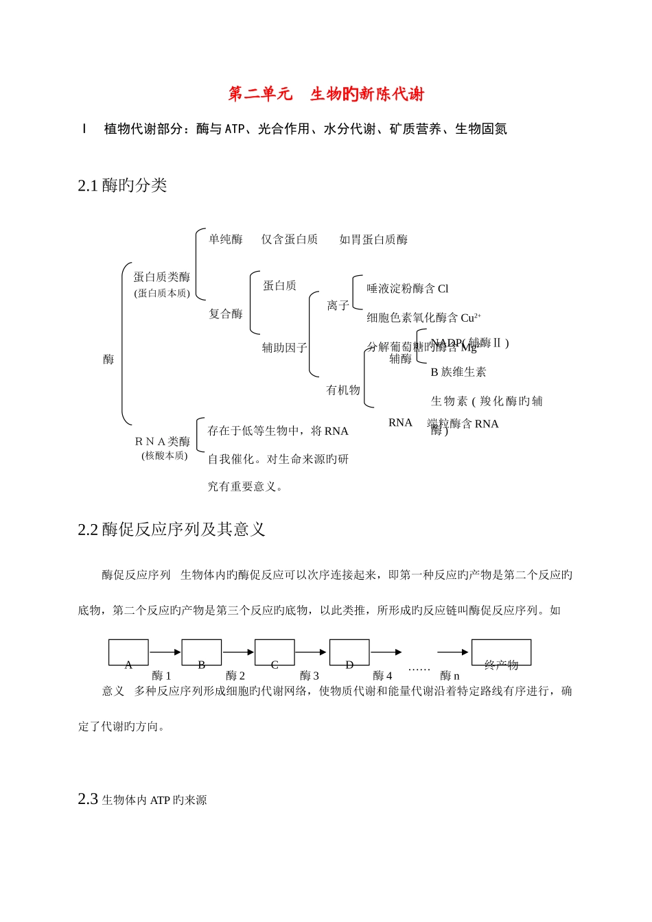 2025年高中生物知识点生物竞赛知识总结_第2页
