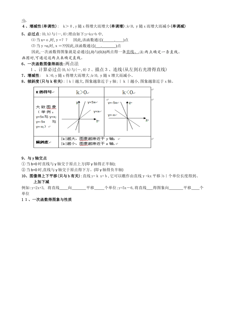 2025年初中数学函数知识点归纳新_第3页