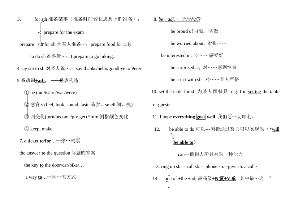 2025年仁爱八年级下册英语复习笔记_第3页