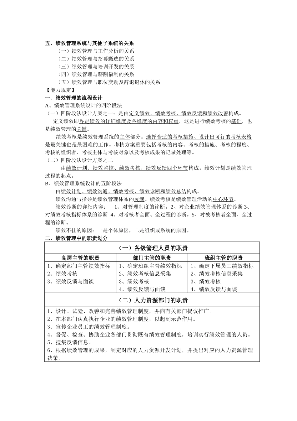 2025年人力资源四级考试第三版绩效管理整理_第2页
