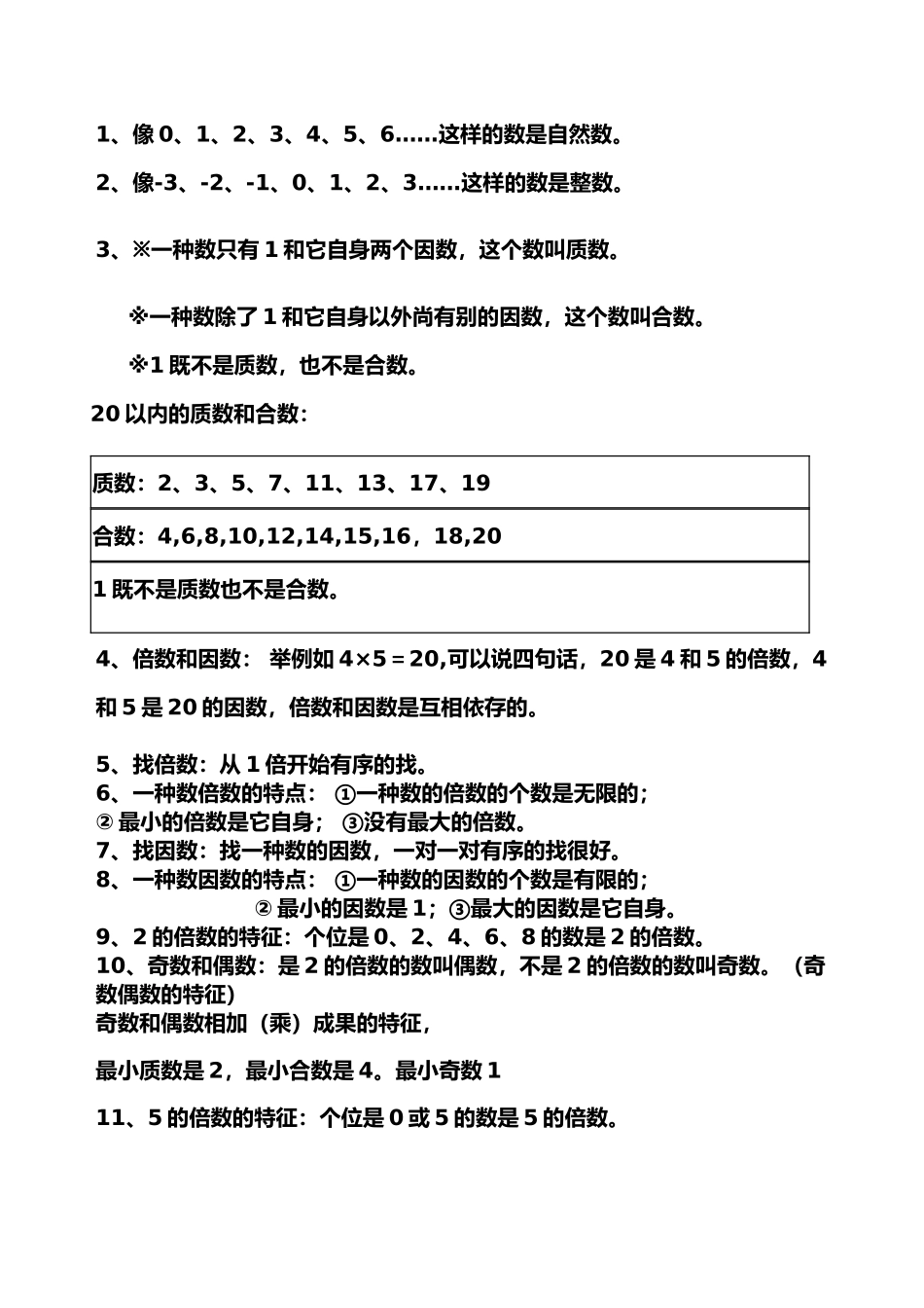 2025年新北师大版五年级数学上册期末总复习知识点_第2页