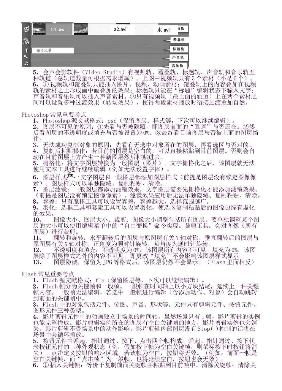 2025年信息技术学考必背知识点整理解析_第3页