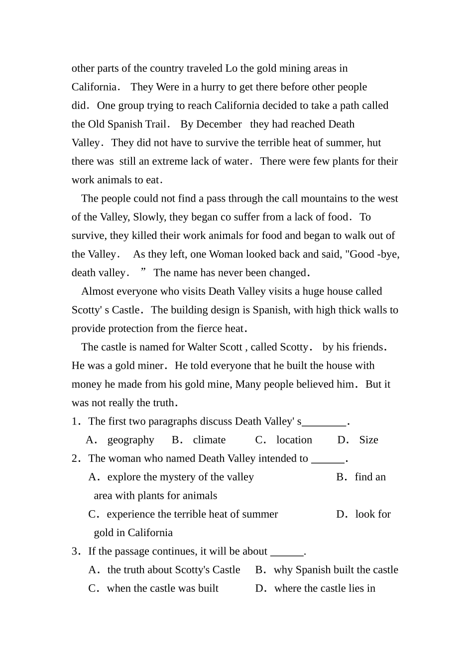 2025年高三英语阅读理解考点复习题_第3页