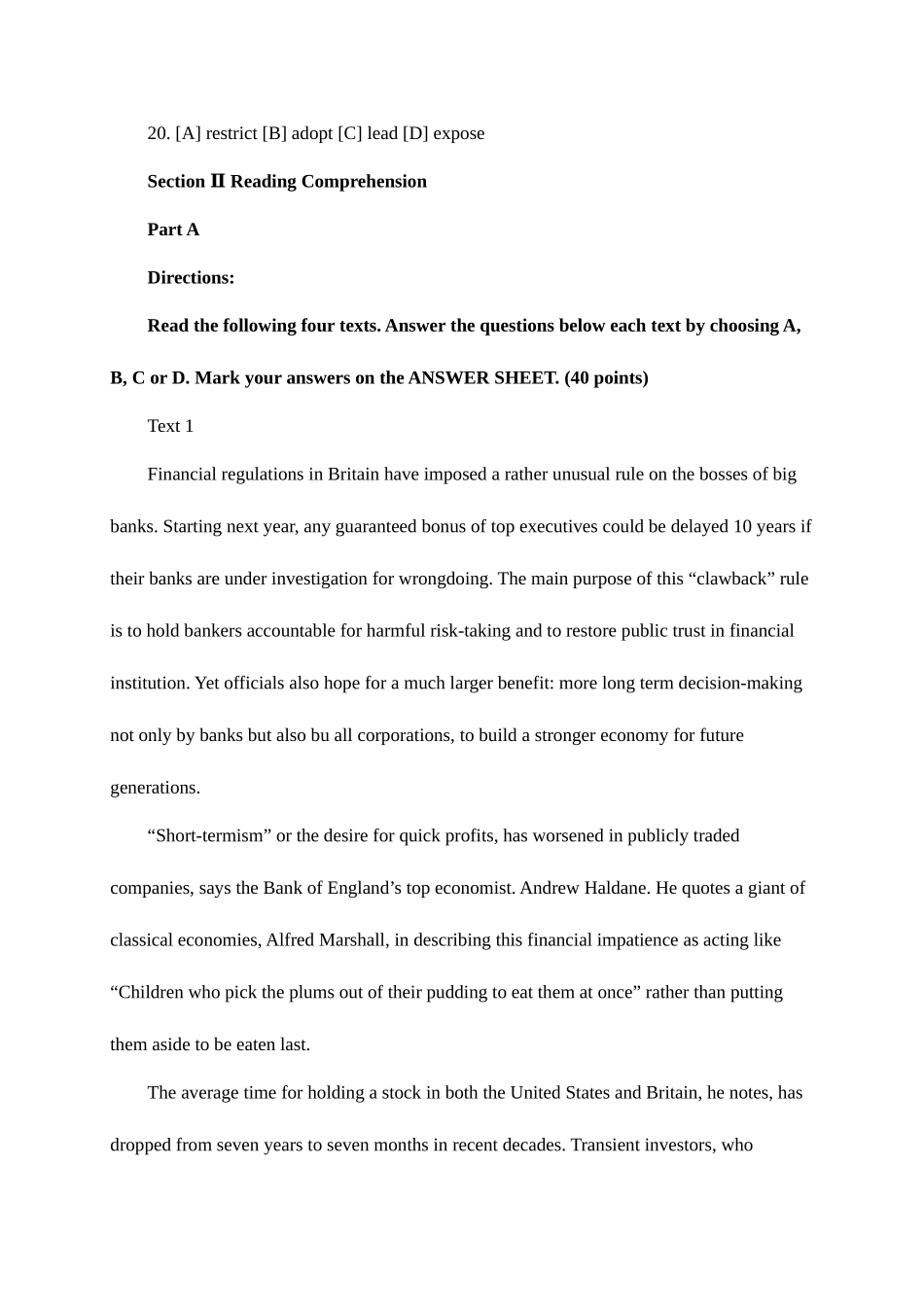 2025年考研英语一真题_第3页