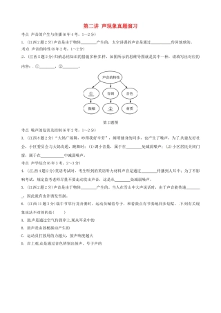2025年江西专版中考物理总复习第二讲声现象真题演练