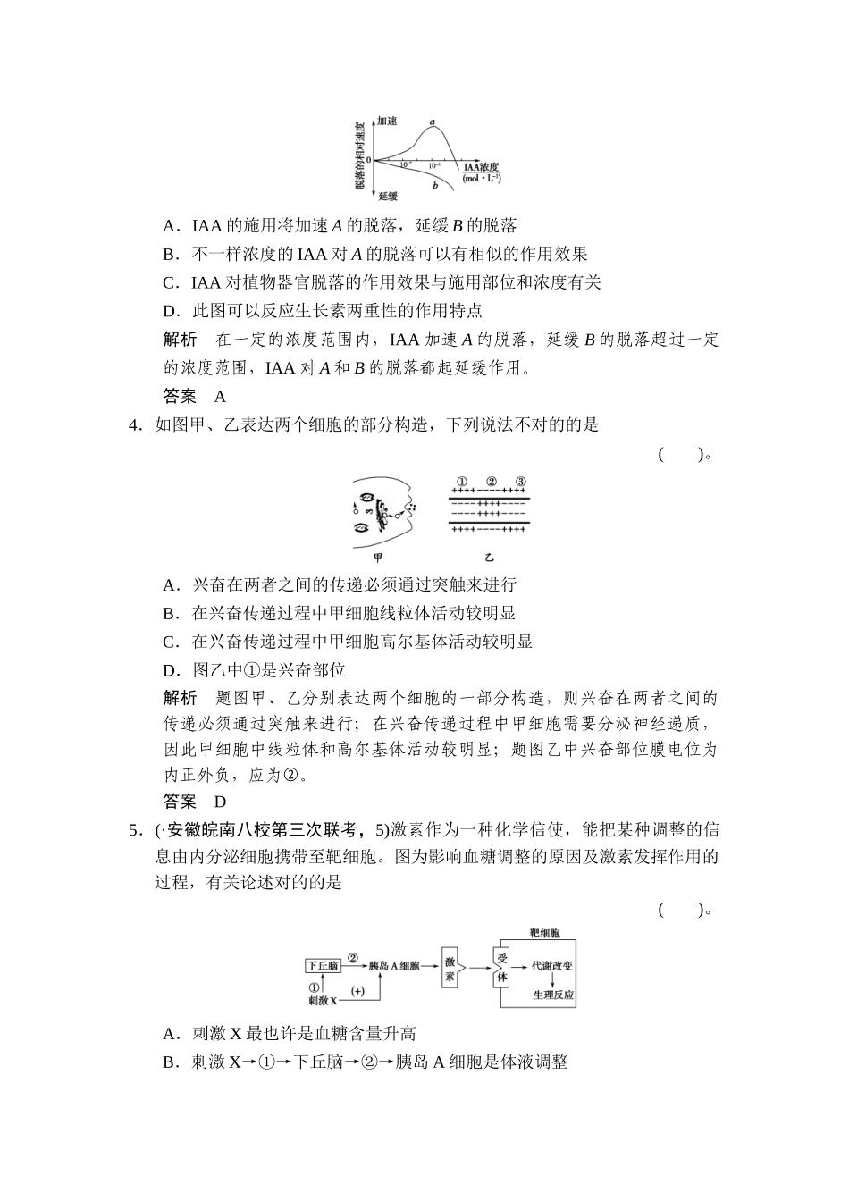 2025年高二生物上册知识点限时规范训练题_第2页