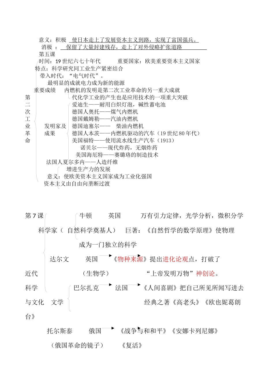 2025年九级下册历史知识点教学内容_第2页
