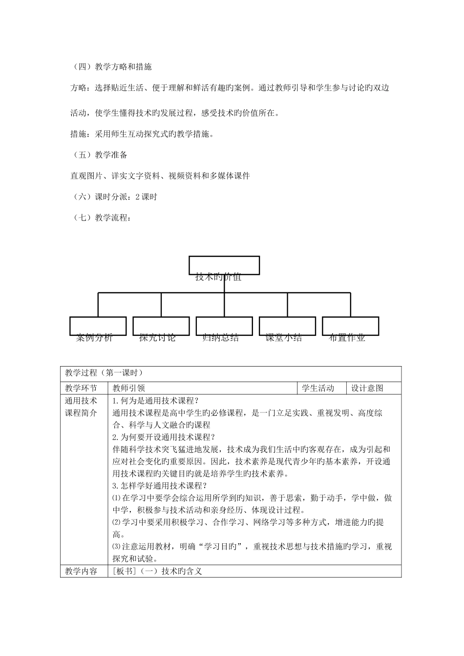 2025年高中通用技术技术与设计完整全套教案_第2页