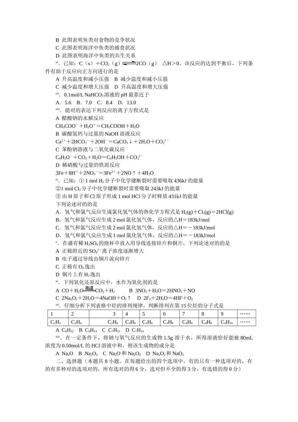 2025年高考理综真题全国卷_第2页