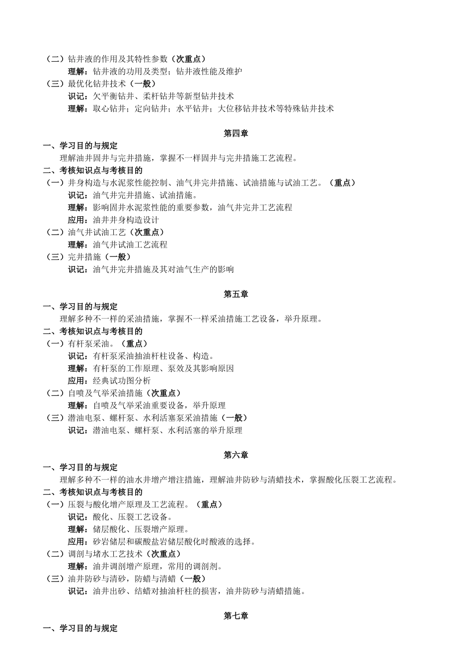 2025年石油工程考试大纲_第2页