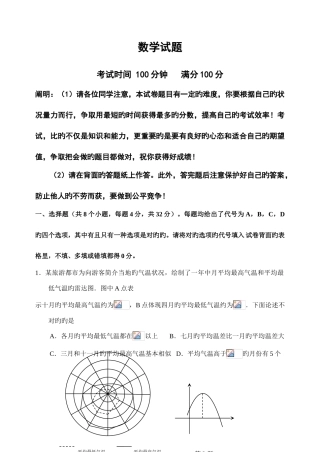 2025年高中自主招生数学试题