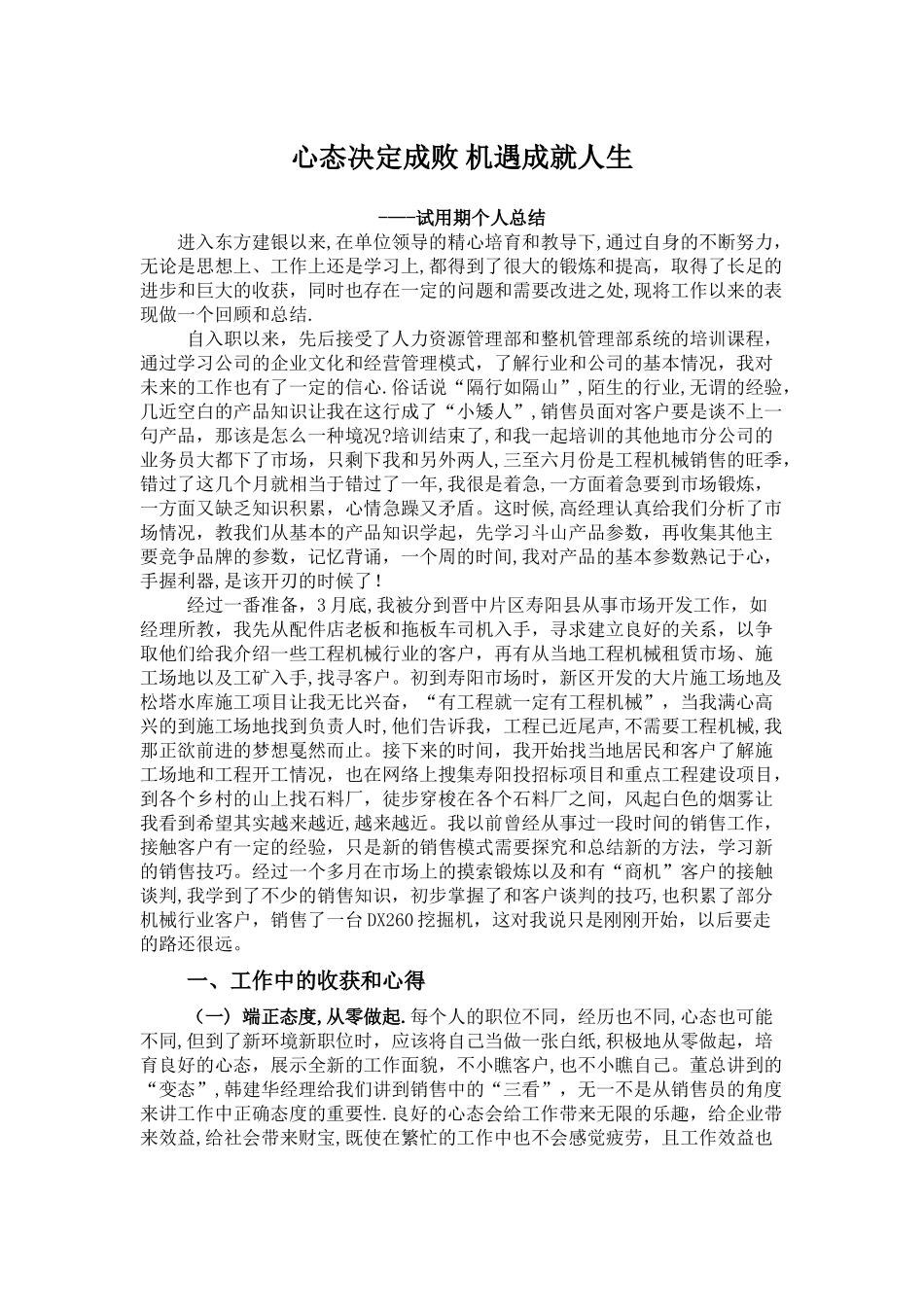 工作总结转正总结心得_第1页