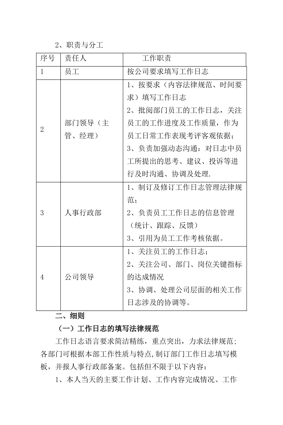 工作日志管理规范_第2页