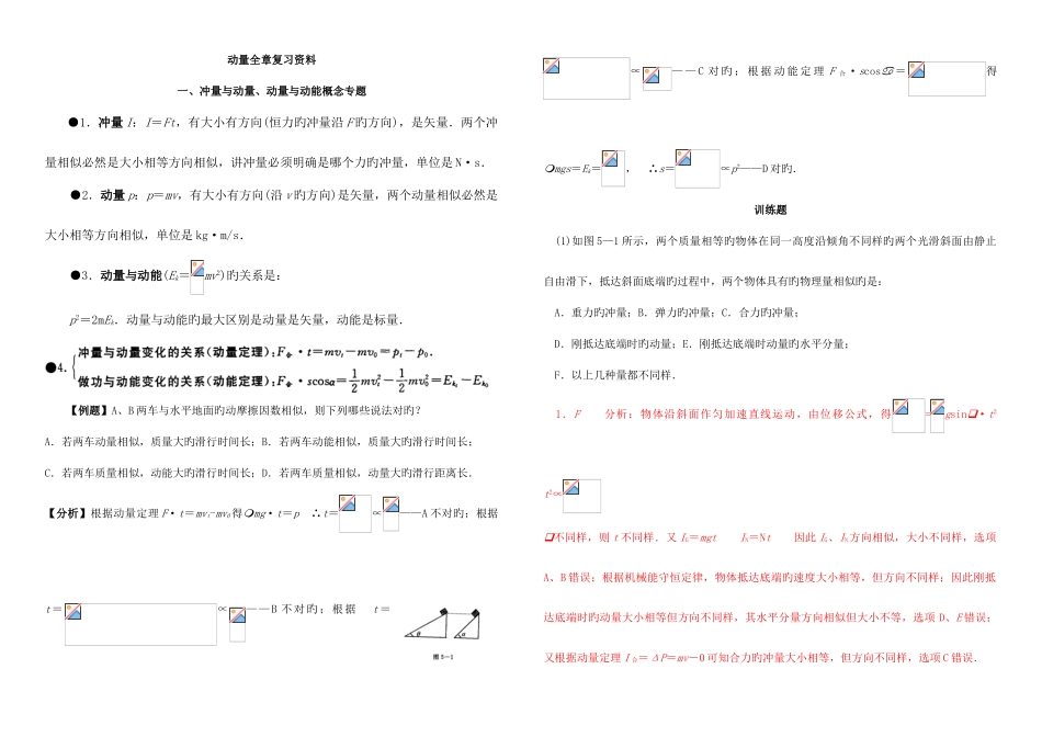 2025年高中物理动量知识点_第1页