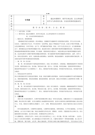 2025年七年级体育与健康教案全册演示教学
