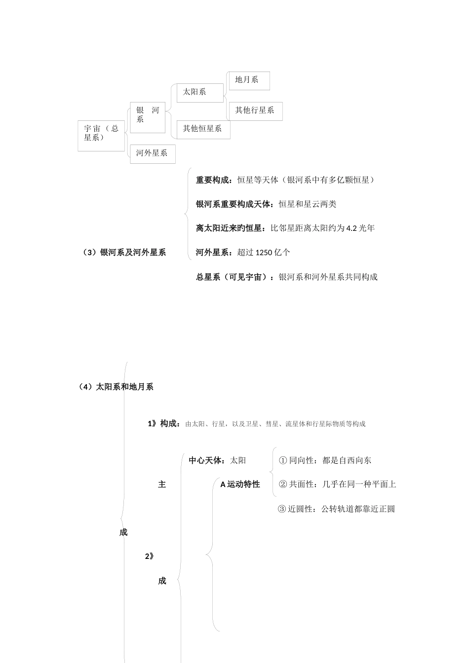 2025年高一地理必修一宇宙中的地球知识点总结详细版_第2页