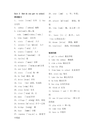 2025年七年级下英语unit3知识点加题目超级棒知识讲解