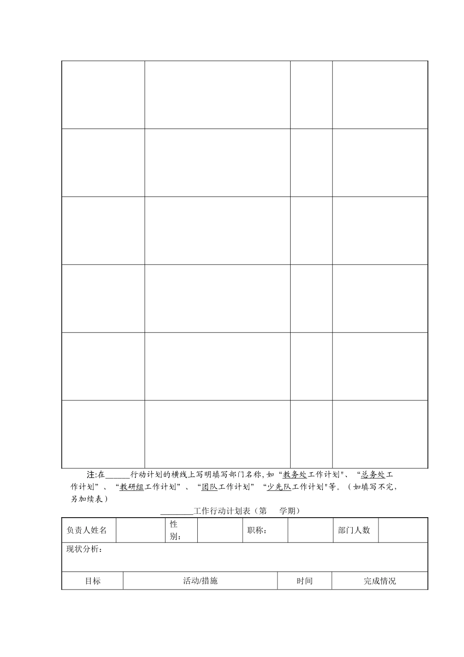 工作行动计划表_第3页