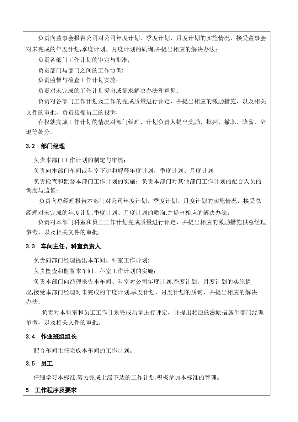 工作计划管理程序2_第3页