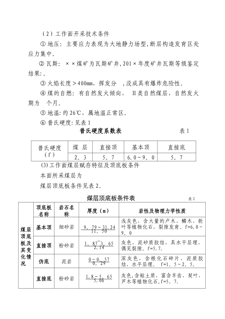 工作面设计前安全风险专项辨识评估报告_第2页