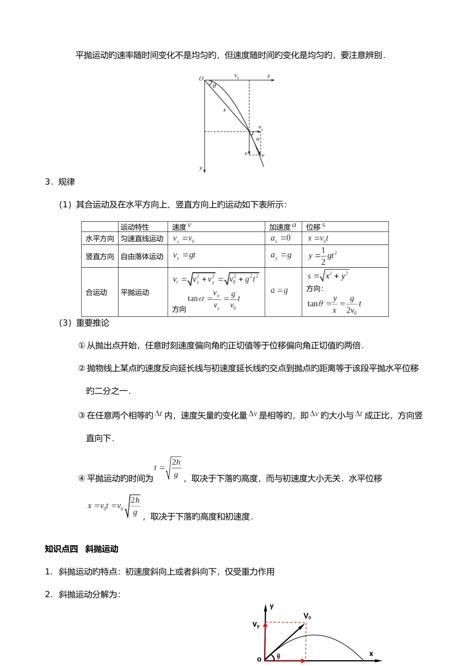 2025年高一物理曲线运动知识点总结_第3页