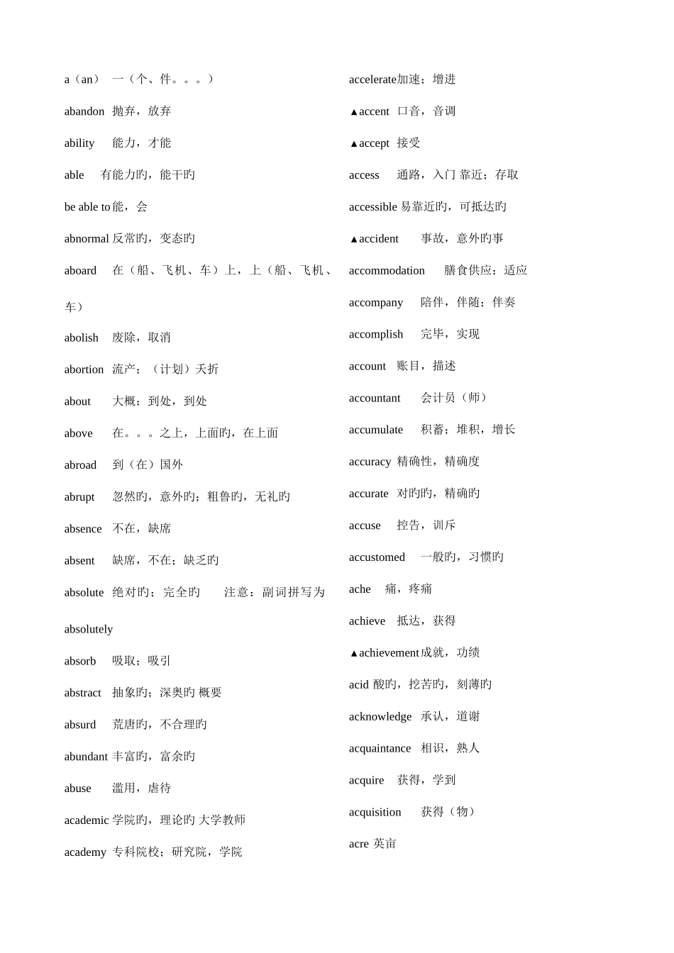 2025年高中英语350必背单词_第1页