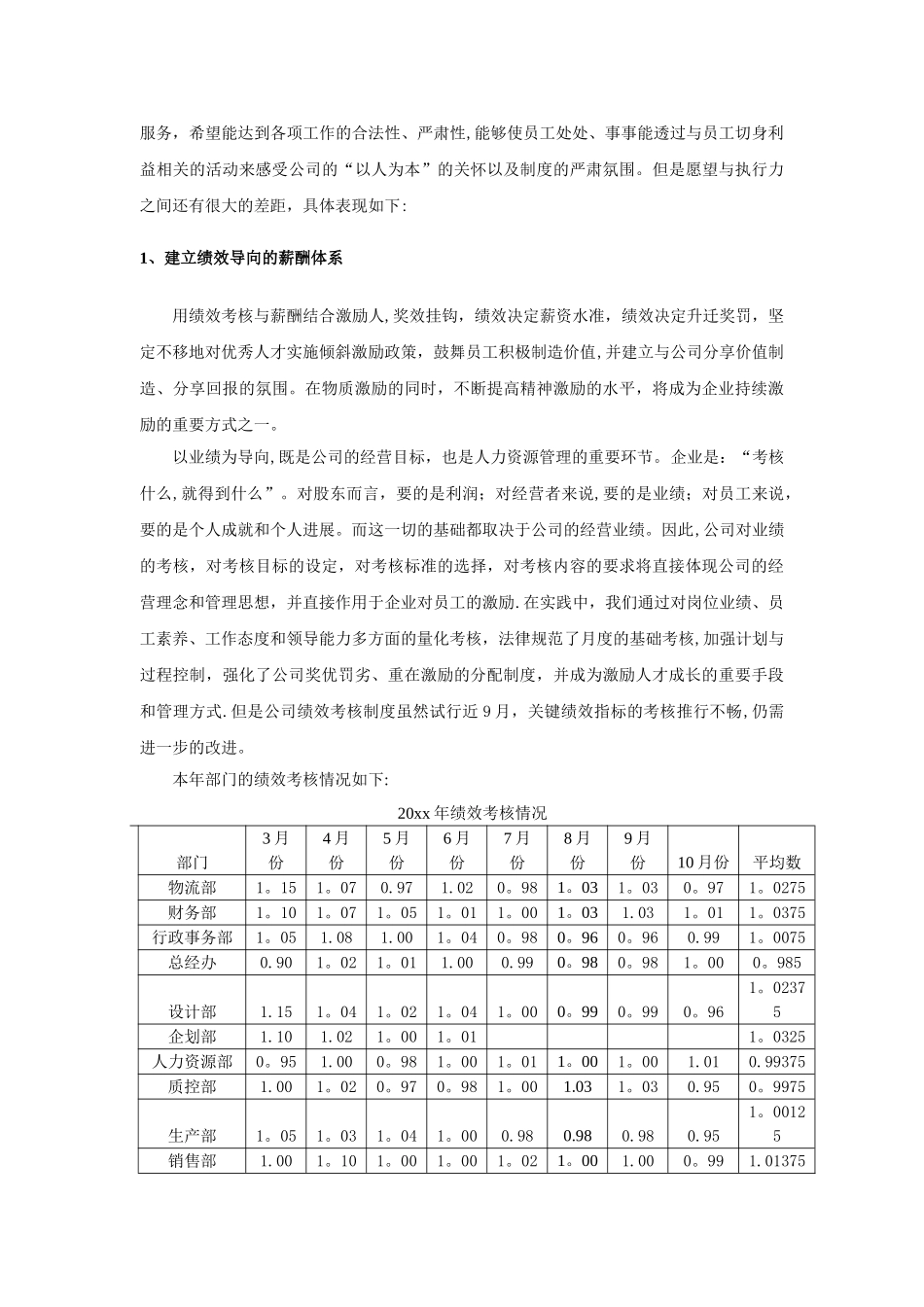 工厂制造业人力资源部年度工作总结及规划_第2页