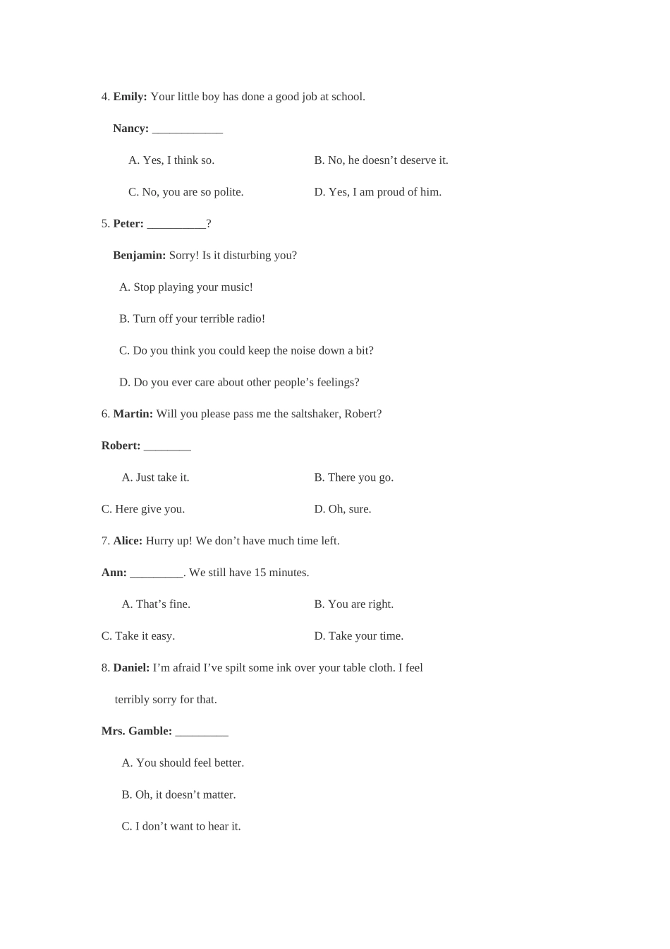 2025年重庆学位英语模拟试题一_第2页