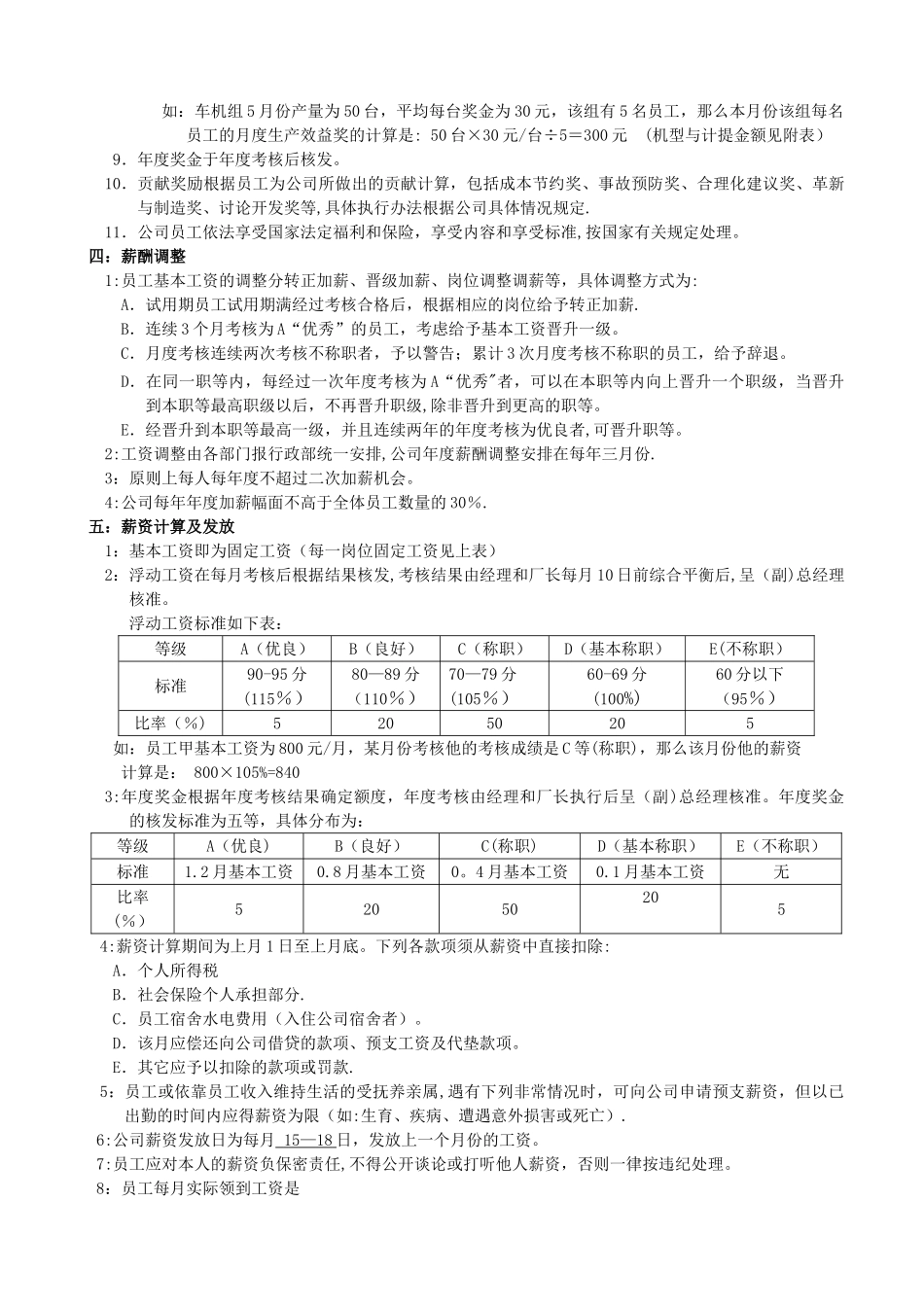 工厂薪酬管理制度_第3页
