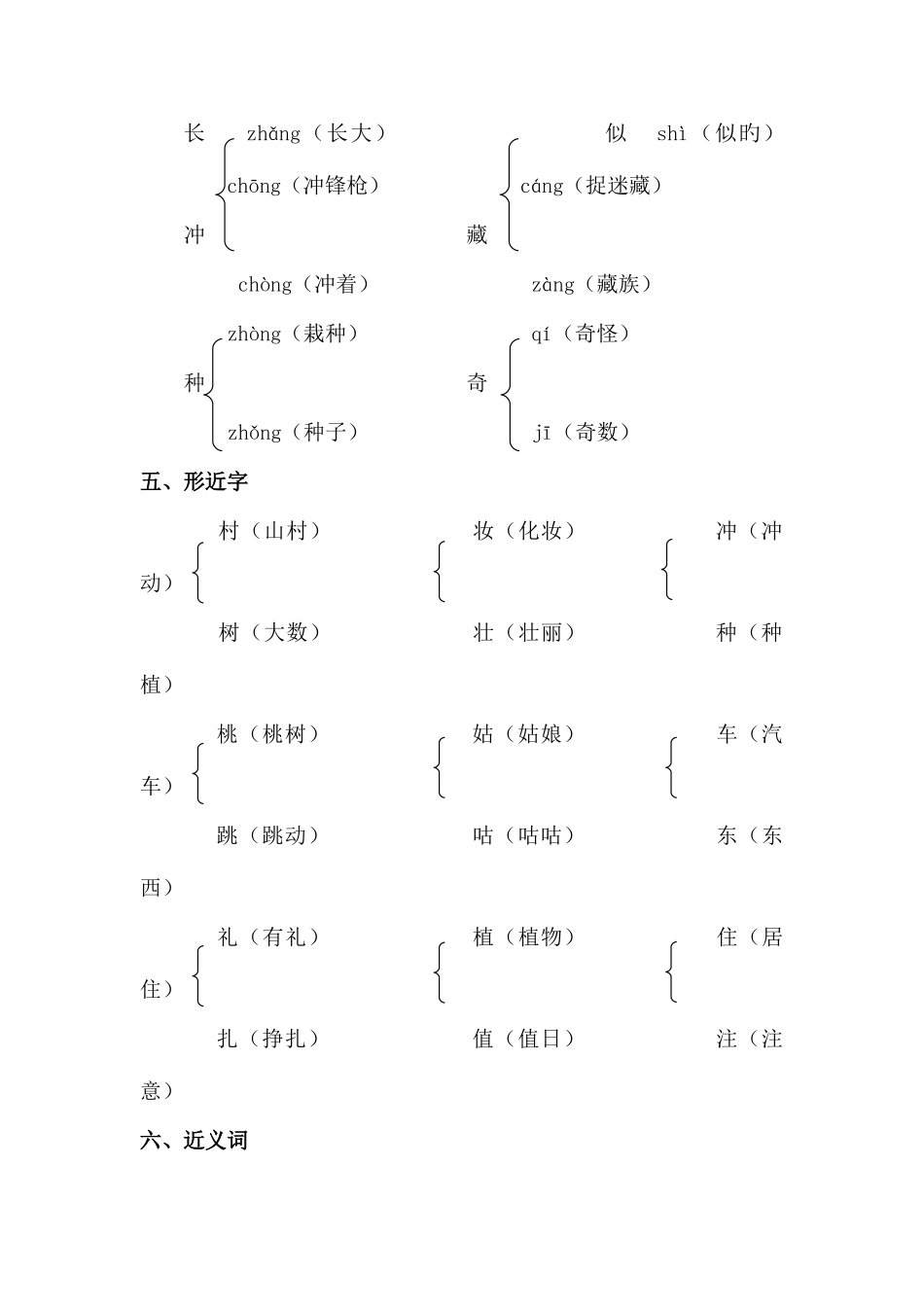 2025年部编版二年级语文下册知识点总结全册_第3页