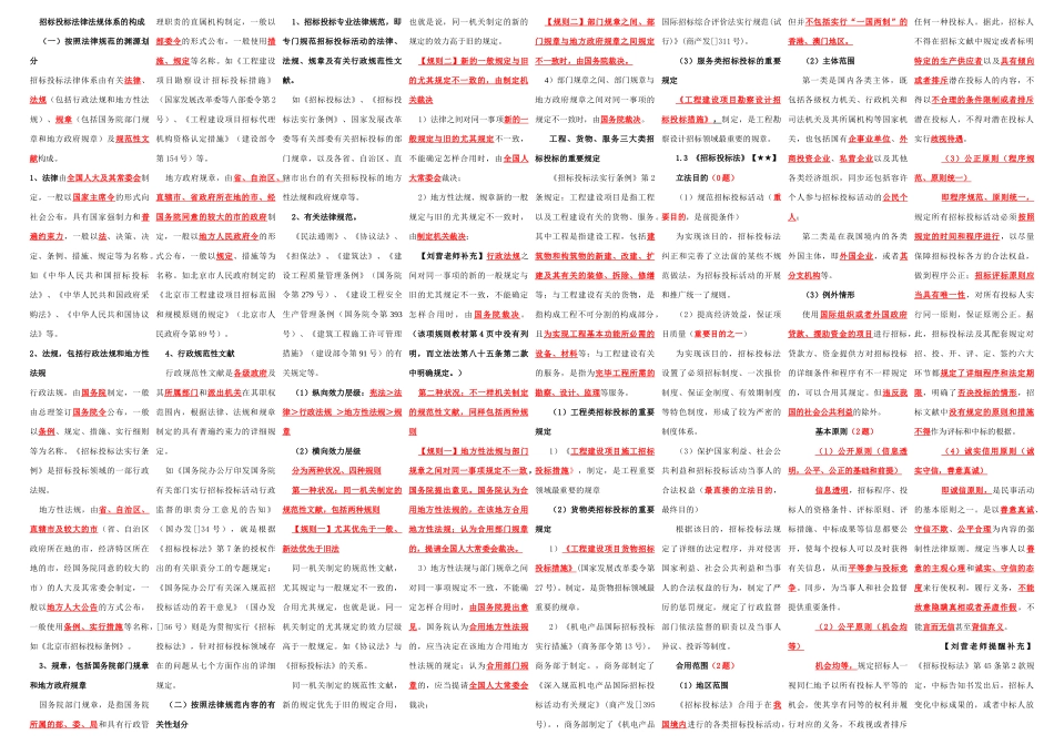2025年招标师法规精简版_第1页