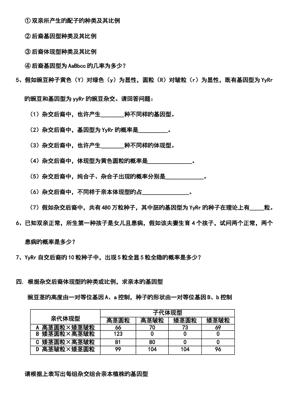 2025年遗传规律题型归纳总复习_第3页