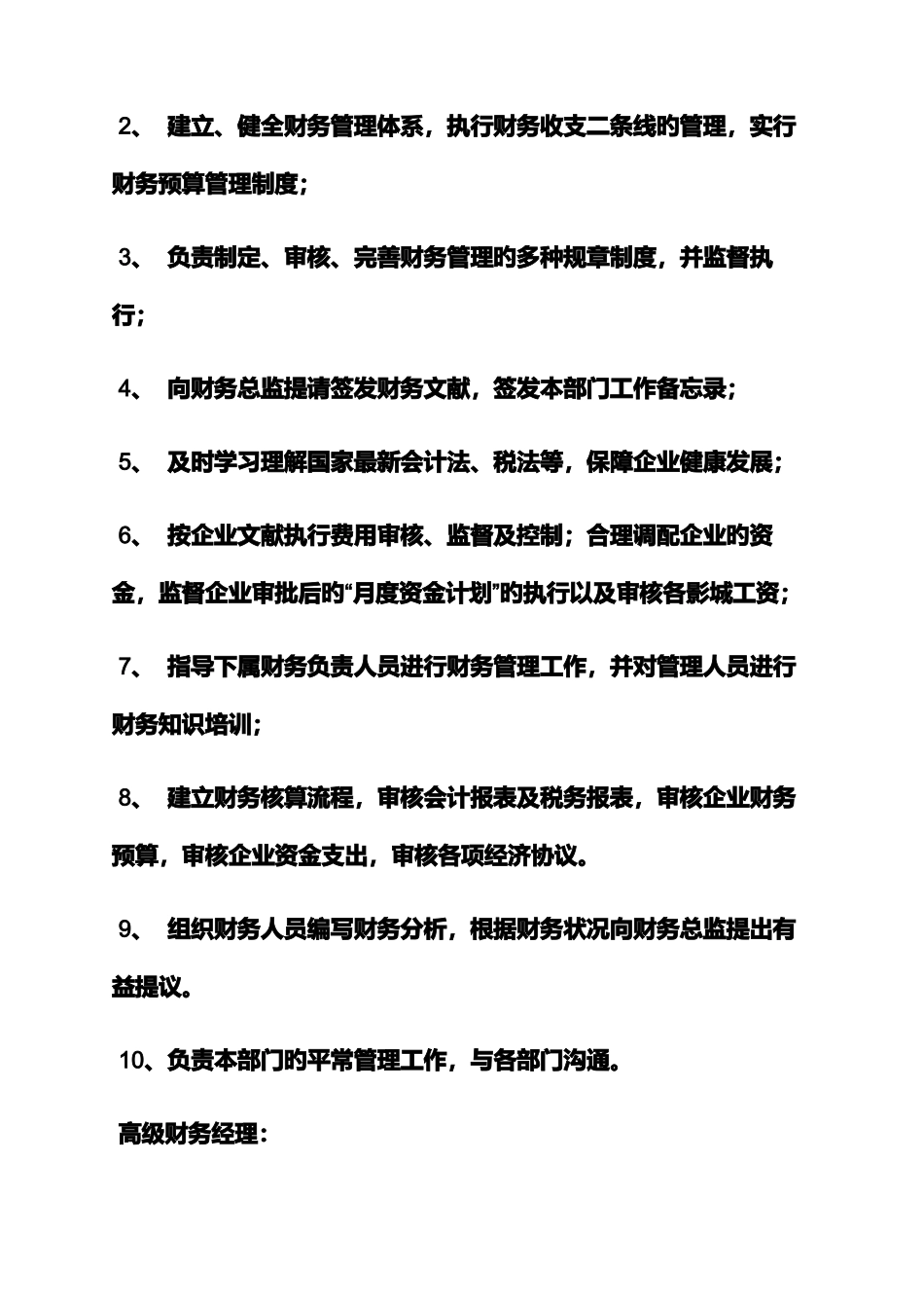2025年高级会计师岗位职责_第2页