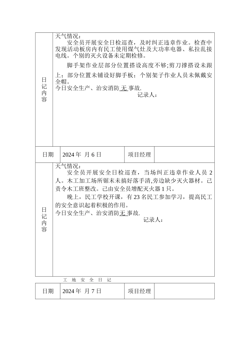 工地安全日记-范例汇总_第3页