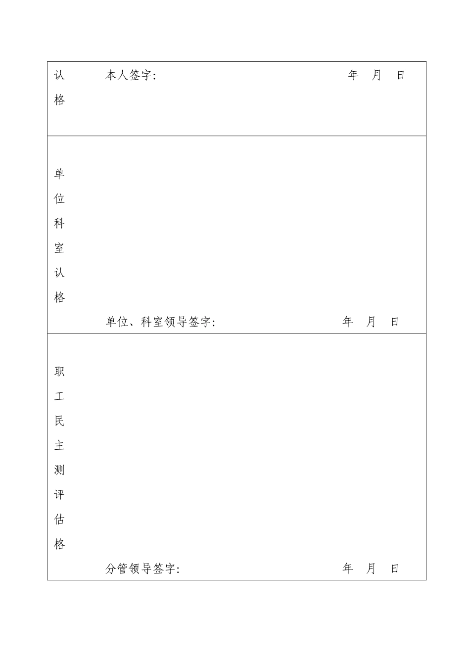 2025年非承包单位管理人员考评表_第3页