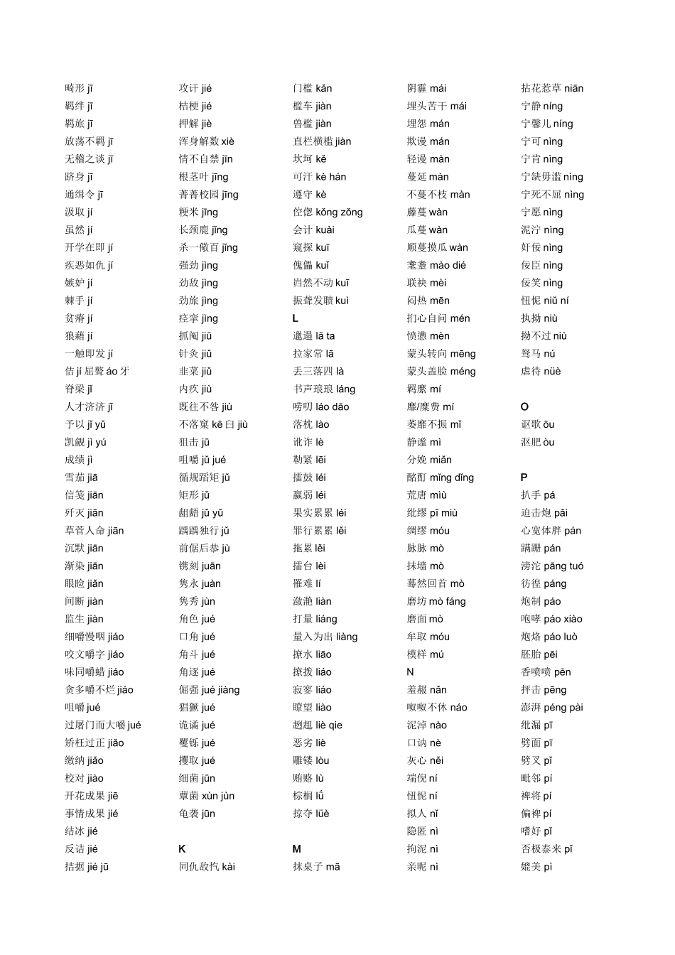 2025年高考易错字音字形归纳打印_第2页