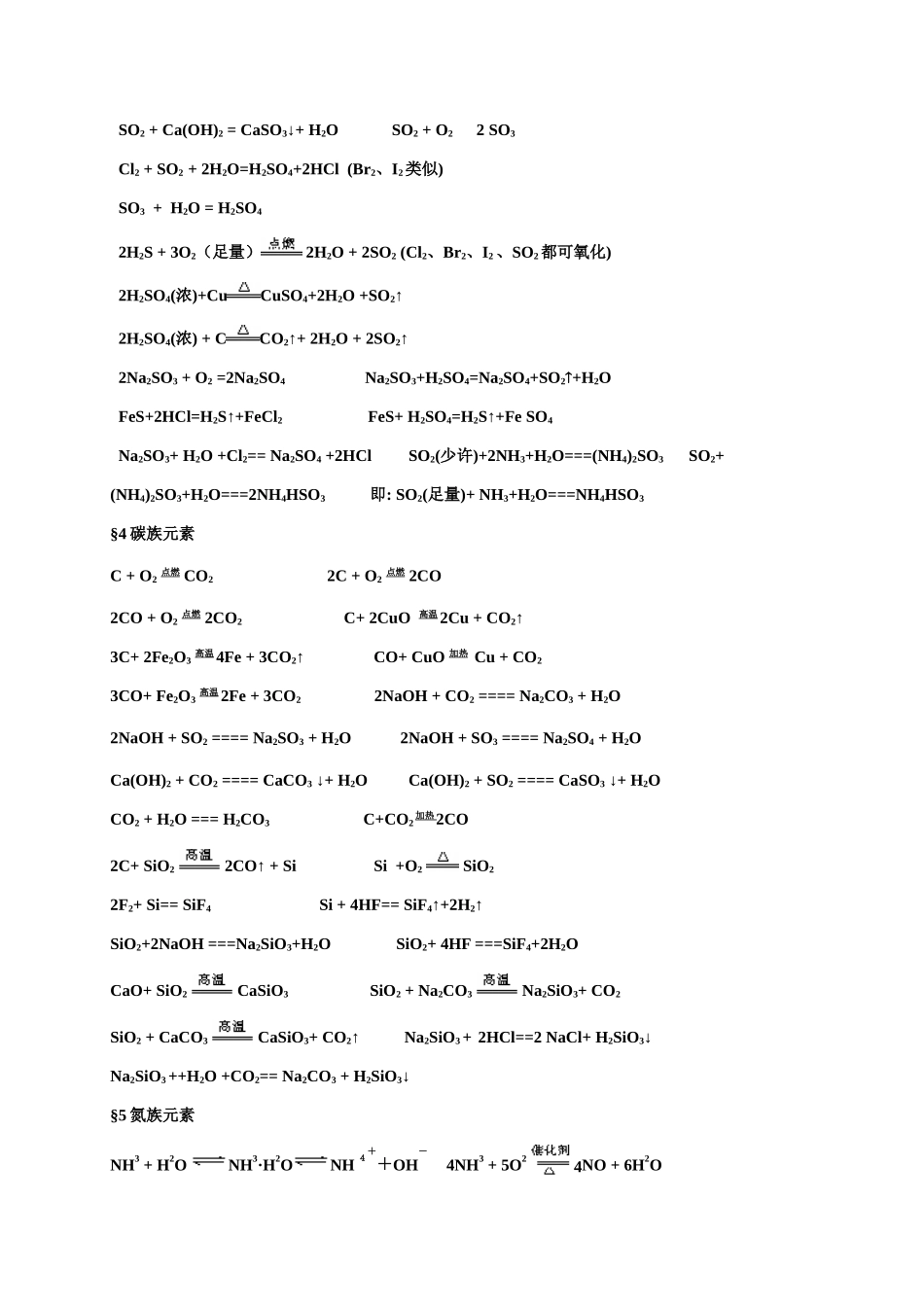 2025年高中化学必背方程式_第3页