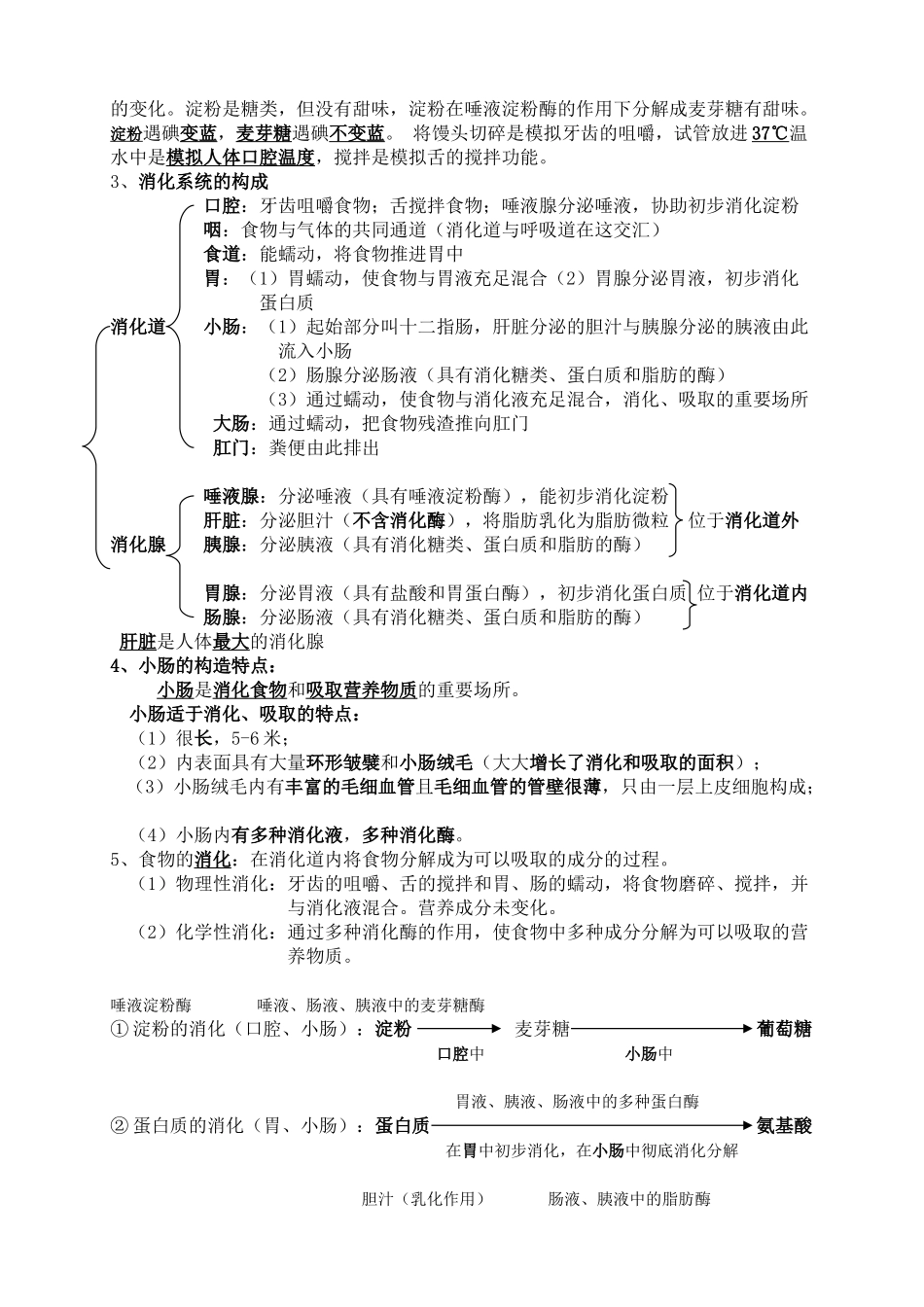 2025年七年级下册生物学知识点汇总27717教学文案_第3页