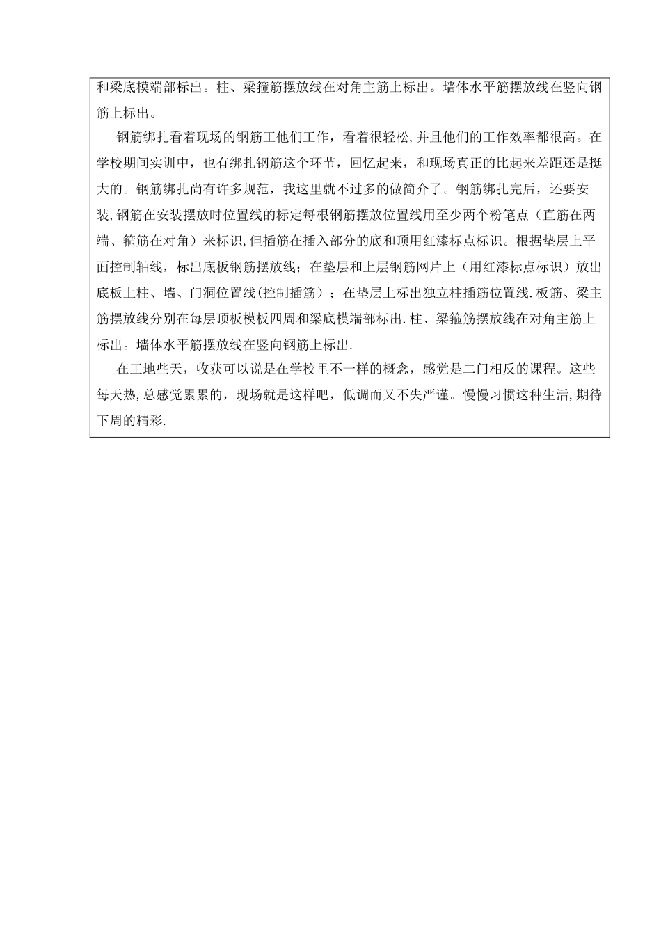 2025年施工员实习周记_第2页