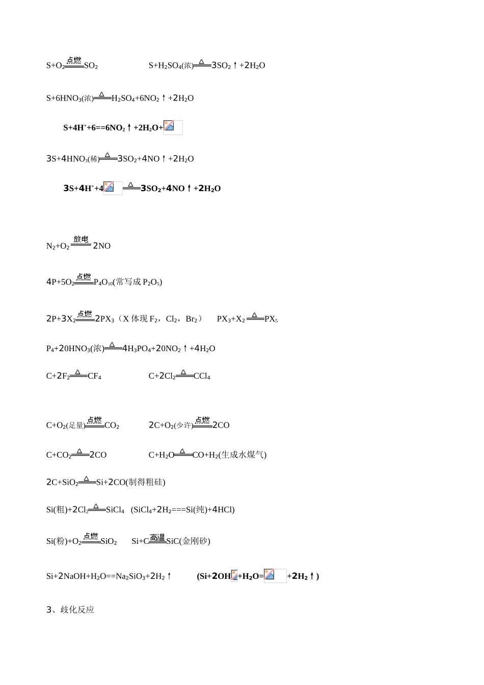 2025年高中化学方程式总结以及知识点归纳总结_第3页
