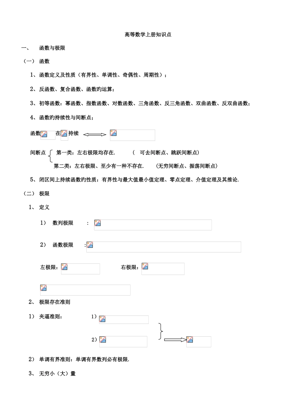 2025年高数上册知识点_第1页