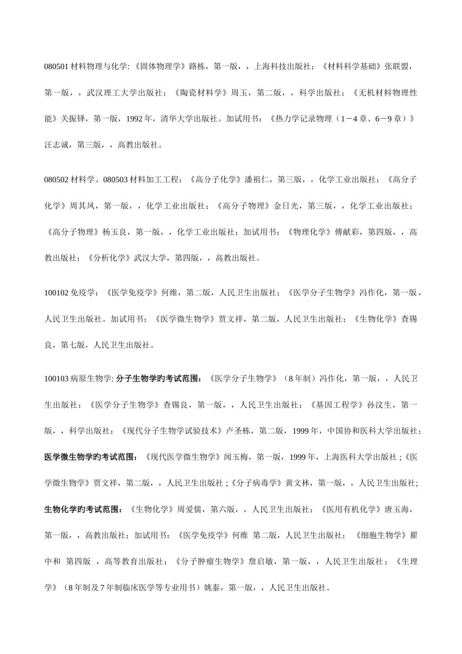 2025年青岛大学博士研究生招生考试范围_第2页