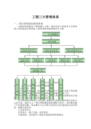 工程三大管理体系