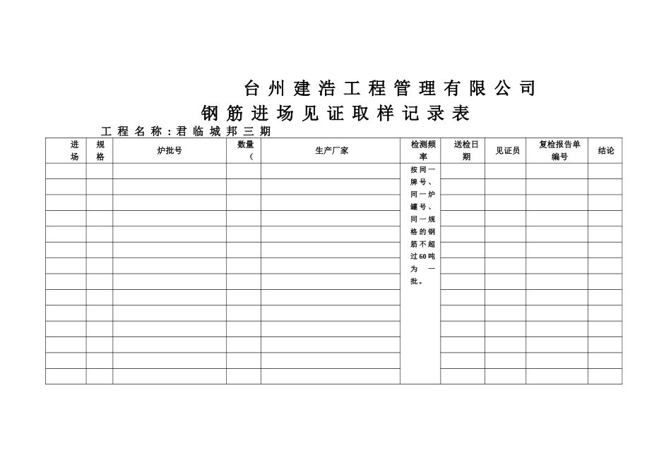 工程主要建筑材料进场见证取样台帐_第3页