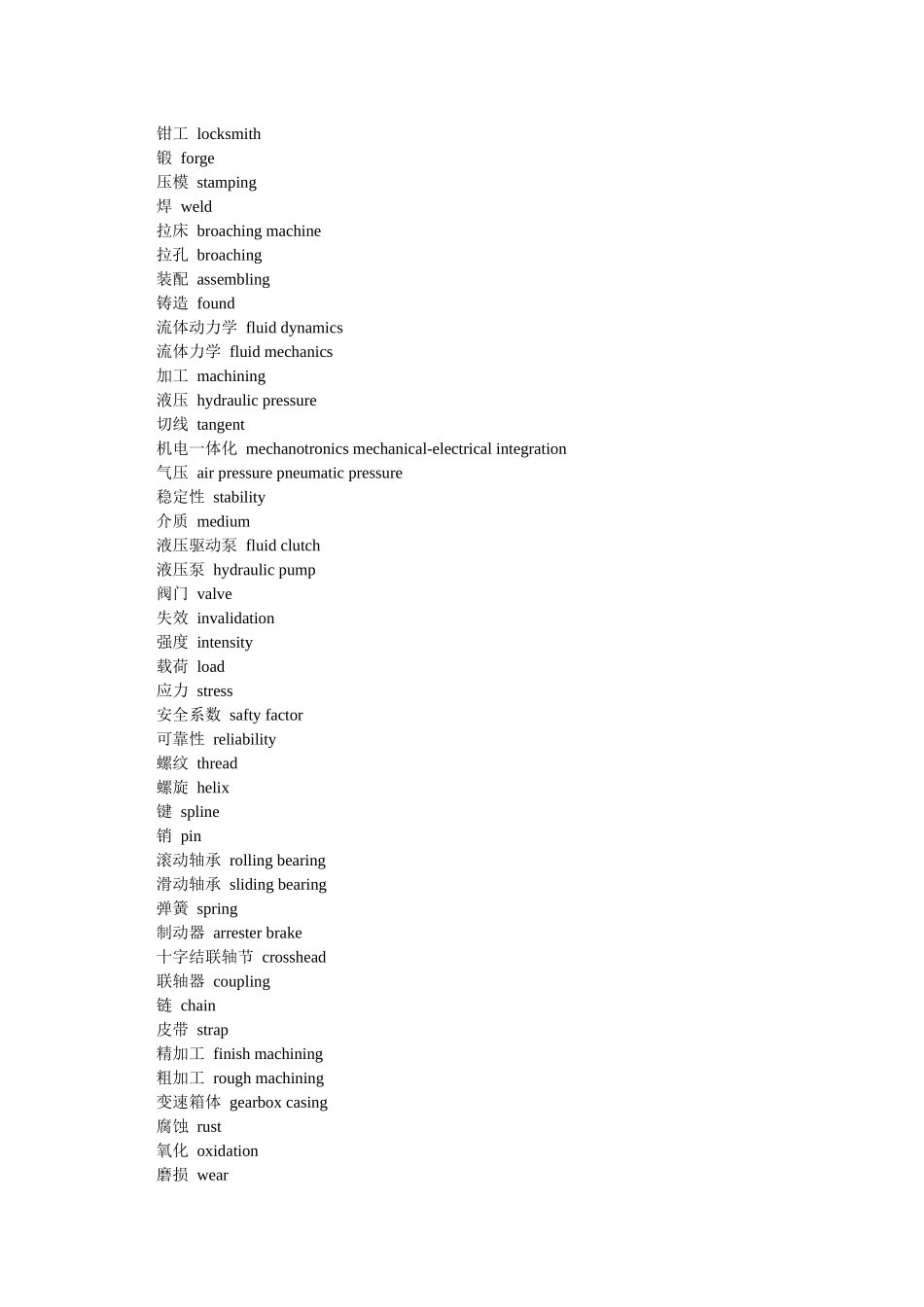 2025年机械专业面试英语词汇_第3页