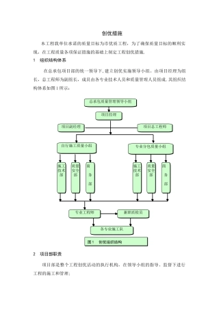 工程创优措施