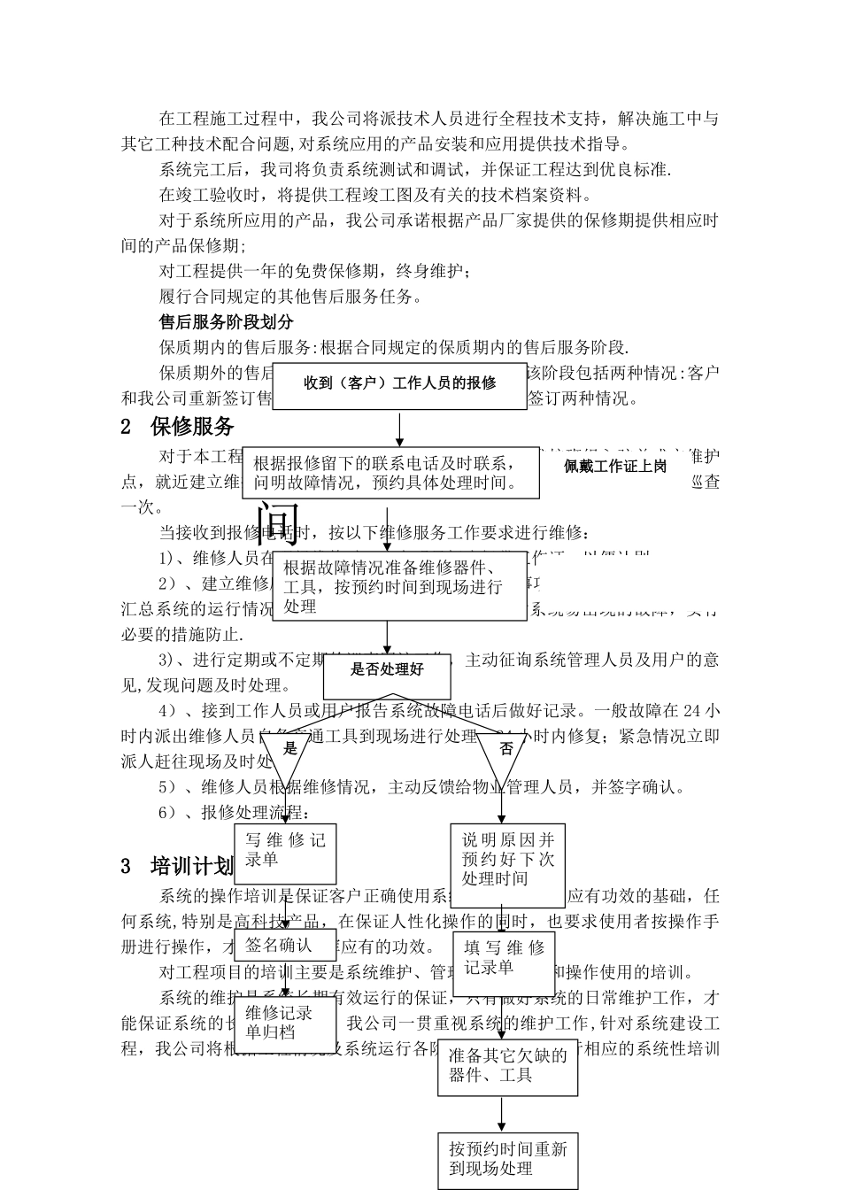 工程售后服务方案书_第2页